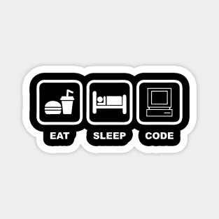 Eat Sleep Code Repeat Magnet