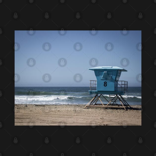 Oceanside California Lifeguard Tower Photo V1 by Family journey with God