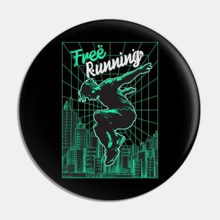 Parkour Freerunner Retro Themed Gift Pin