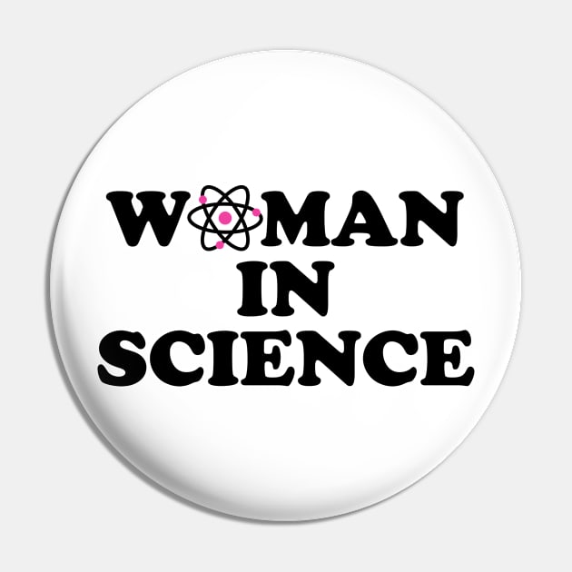 Woman In Science Pin by ScienceCorner