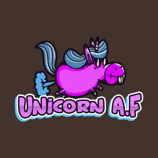 Unicorn AF, Funny Cute, Unicorn Gift, Unicorn Meme T-Shirt