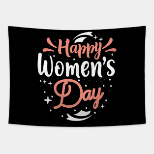 Happy Women's Day, Women's Rights Day T- shirt. Tapestry