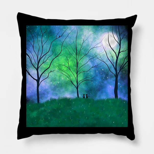 Night Sky Pillow by Kcinnik