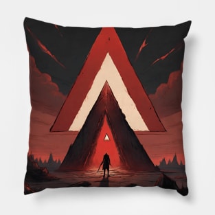 The Red Triangle: A Dystopian Fantasy Pillow