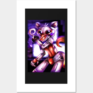 Lolbit - FNAF World - Pixel Art | Metal Print