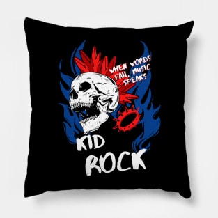 kid rock ll music speaks Pillow