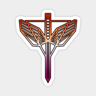 Lesbian Pride – Wynonna Earp – Angel Shield Magnet