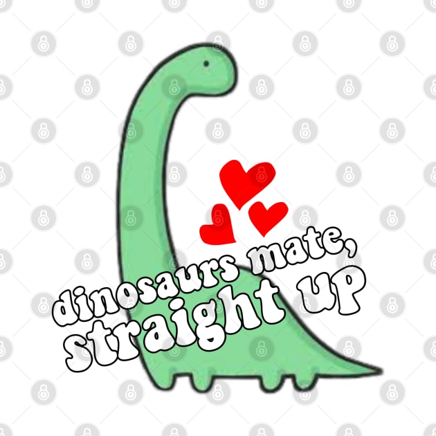 Dinosaurs Mate Straight Up by Illustradise