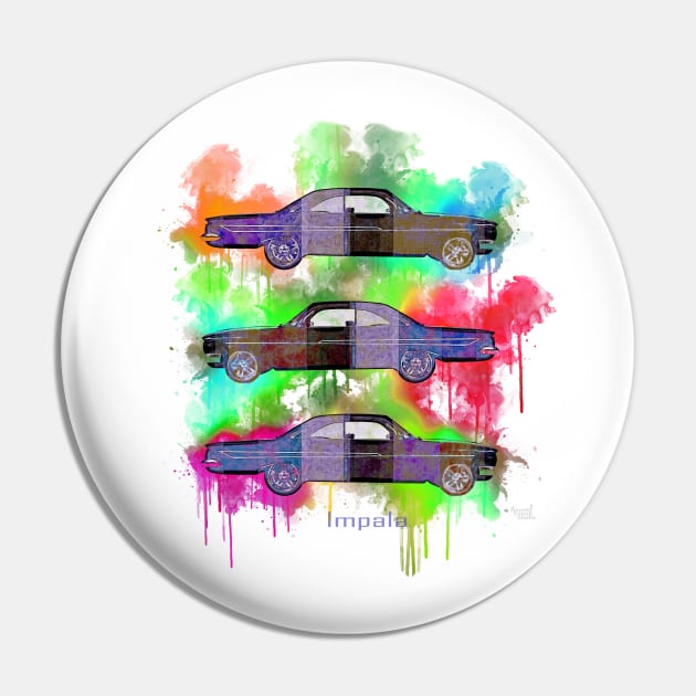 Impala color bomb Pin by AaaahEeeekStudio