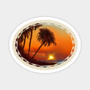 Hawaiian Sunset Magnet