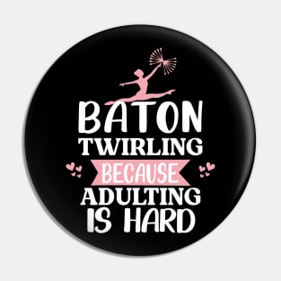 Funny Baton Twirling Pin