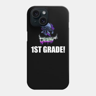 1St Grade - Jellyfish - Basketball Player - Sports Athlete - Vector Graphic Art Design - Typographic Text Saying - Kids - Teens - AAU Student Phone Case