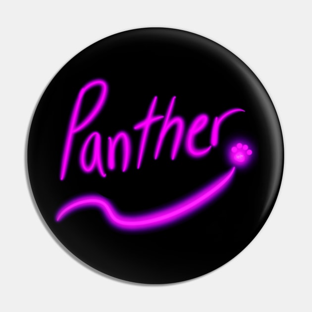 Glow Panther Pin by Wolfgon Designs