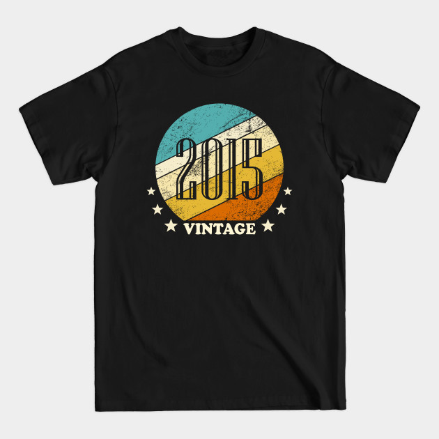 Discover Vintage retro born in 2015 birth year gift - 2015 - T-Shirt