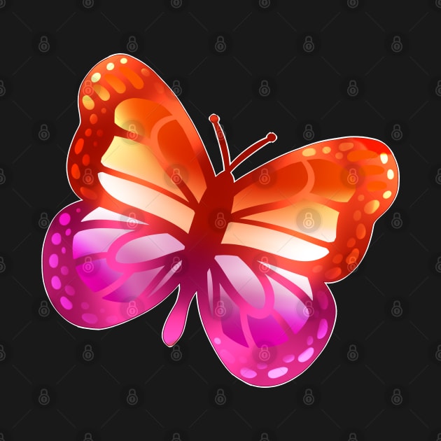 LGBTQ+ Pride Butterfly - Lesbian by leashonlife