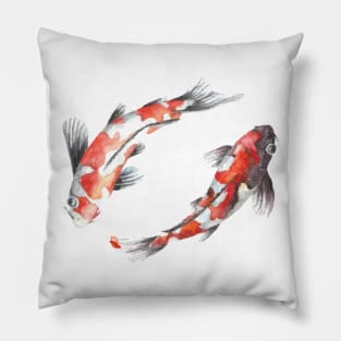 Asian Culture Japanese Koi Fish Japan Carp in the Pond Pillow