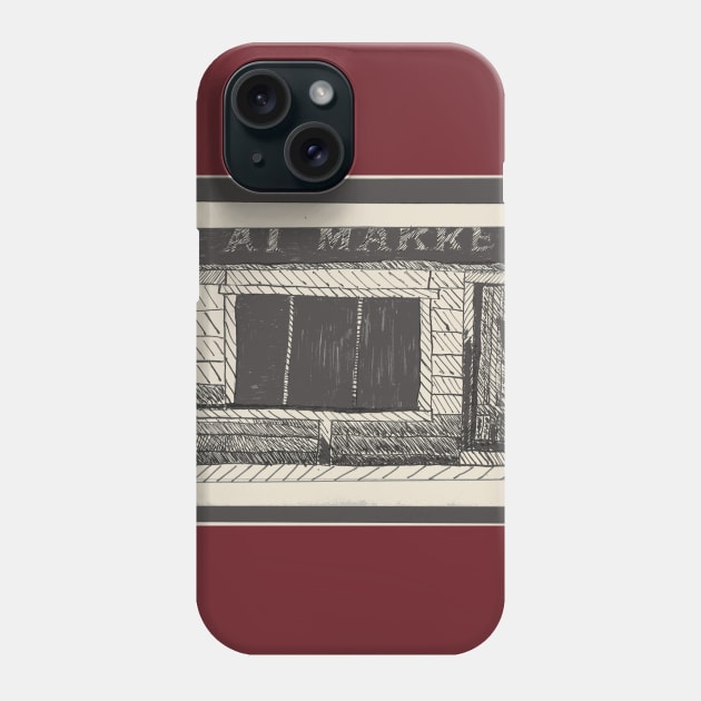 Al's Market Phone Case by Loose Tangent Arts