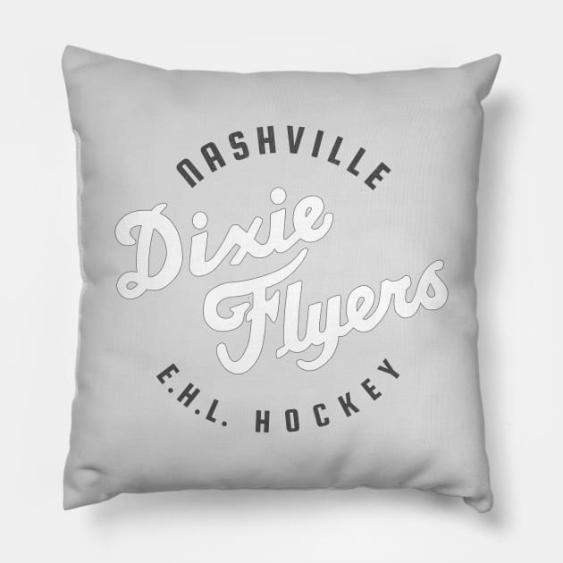 Defunct Nashville Dixie Flyers Hockey 1966 Pillow by LocalZonly