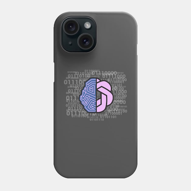 AI Brain Phone Case by Shapetrix