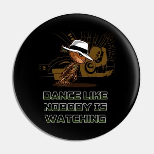 Funny Cute Dancing Guardian Superhero 80's Music Meme Pin