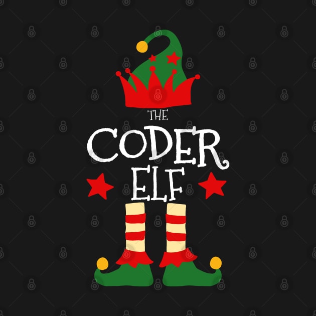 Coder Elf Matching Family Group Christmas Party Pajamas by uglygiftideas