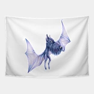 Purple Scottish Terrier dog bat Tapestry