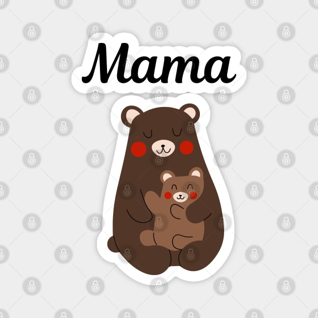 Mama Bear Magnet by Doddle Art