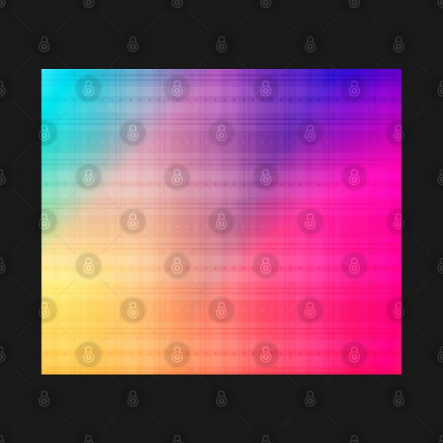 Cute colorful rainbow plaid pattern by Yarafantasyart