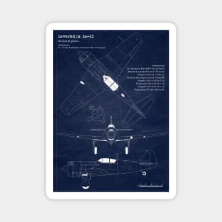 Blueprint Lavochkin La11 Blueprint Magnet