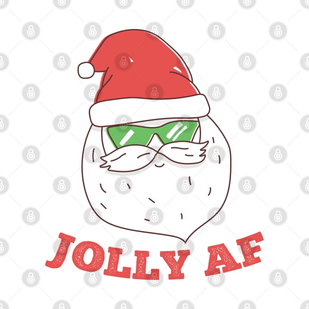 Jolly AF Funny Santa by Wasabi Snake