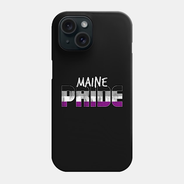 Maine Pride Asexual Flag Phone Case by wheedesign