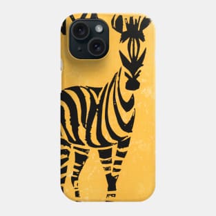 Vintage Travel Poster Kenya Zebra Phone Case