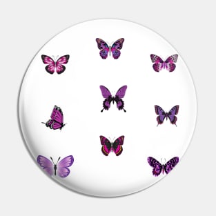 purple butterfly Pin