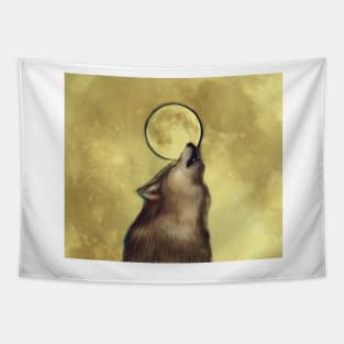 Night wolves Tapestry