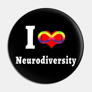 I Love Neurodiversity Pin