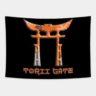 Torii Gate Rising Sun Japanese Gate 46 Tapestry