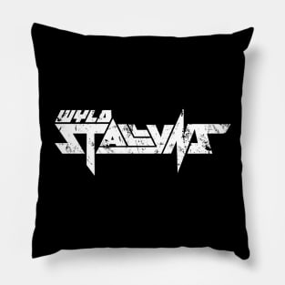 Wyld Stallyns logo Heavy Metal (distressed) Pillow