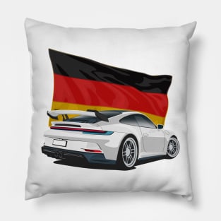 Porsche 911 gt3 German Flag Pillow
