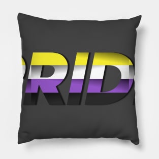 LGBTQ+ PRIDE: Non Binary Pride Flag Pillow