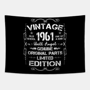 Vintage Made In 1961 Retro Classic 60th Birthday Decorations Tapestry