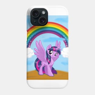 little pony with a rainbow Phone Case