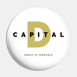 CAPITAL D (Light) Pin