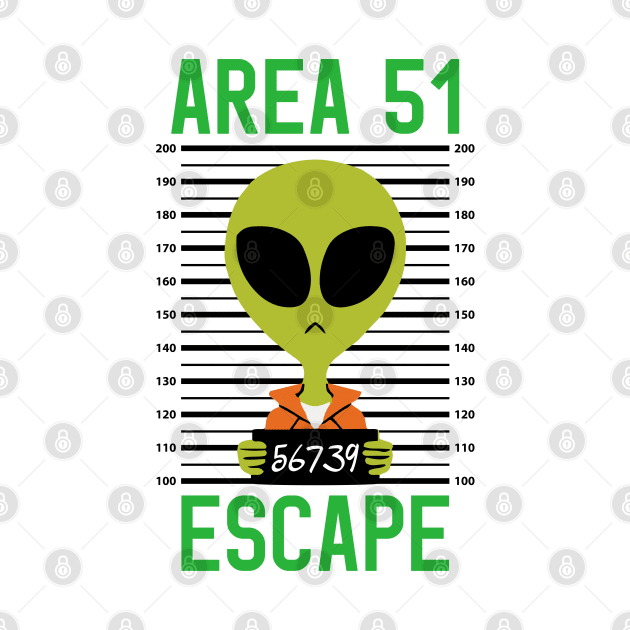 Storm Area 51 Alien Escapee from Area 51 Alien Mugshot by CreativeShirt