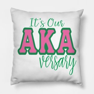 It's Our AKAversary - Matching Line Apparel Pillow