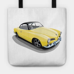 karmann ghia in yellow Tote