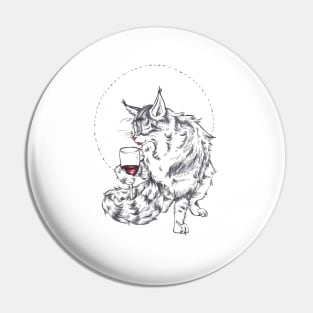 Wine Cat-oisseur Pin