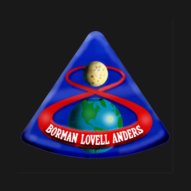 apollo 8 mission "patch" artwork by WarDaddy