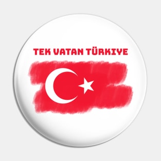 Tek Vatan Turkiye Pin