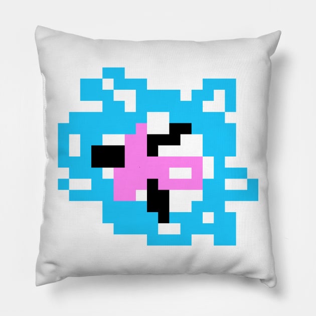 A Glimpse of Pixel Chaos Pillow by MustNonsense