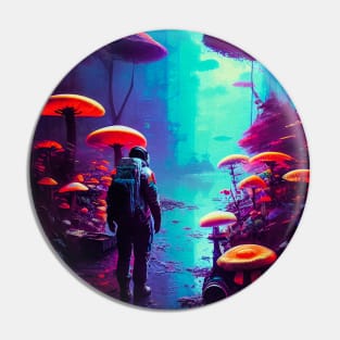 Abstract Another World Explorer Pin